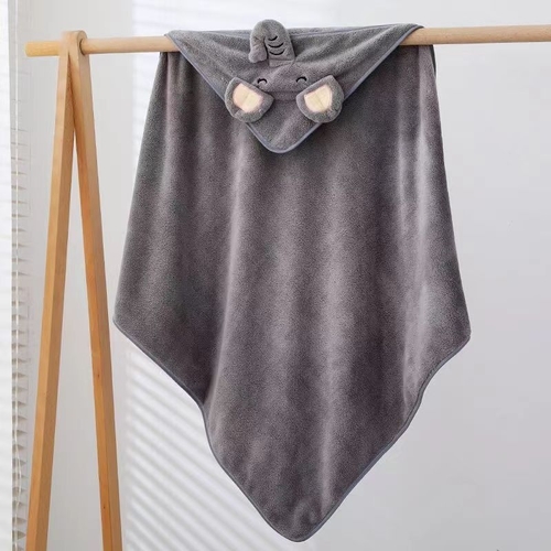 BABY BLANKET 80*80CM / ELEPHANT U485 - Color: gray elephant 80x80cm