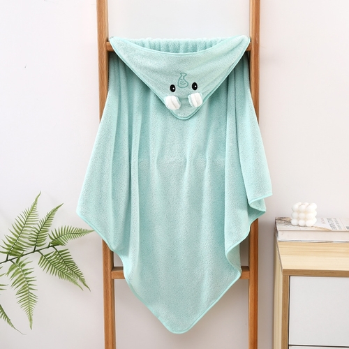 BABY BLANKET 105*105CM - MINT GREEN ELEPHANT - 105*105CM