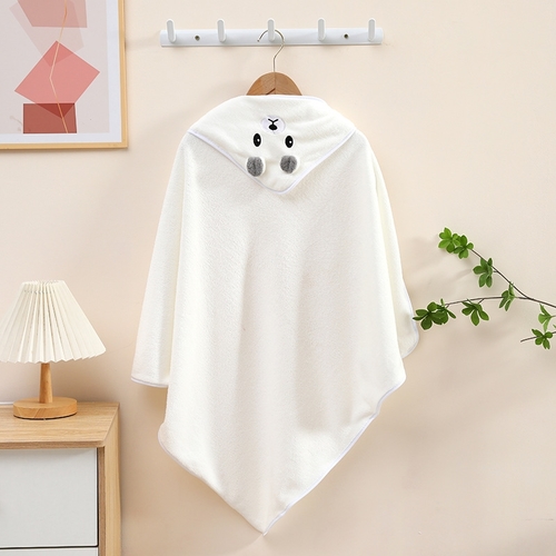 BABY BLANKET 80*80CM - WHITE BEAR WITH 3D EAR U485 - 80*80CM - WHITE BEAR WITH 3D EAR