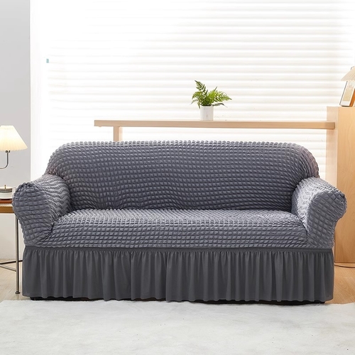 ELASTIC SOFA COVER THREE SEATER 190-230CM SKIRT STYLE - S790/S763 - ELASTIC SOFA COVER THREE SEATER 190-230CM SKIRT STYLE