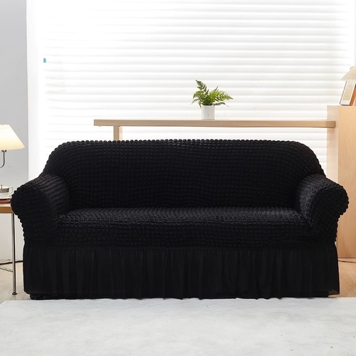 ELASTIC SOFA COVER FOUR SEATER 235-300CM SKIRT STYLE / S790 - ELASTIC SOFA COVER FOUR SEATER 235-300CM SKIRT STYLE