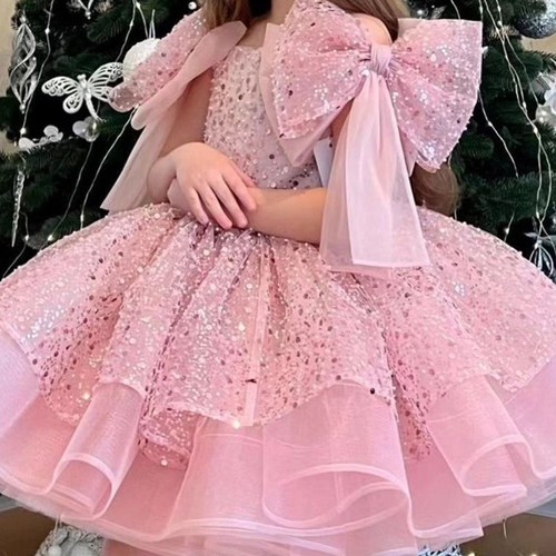 GIRL'S PRINCESS DRESS / PINK U456 - Color:pink