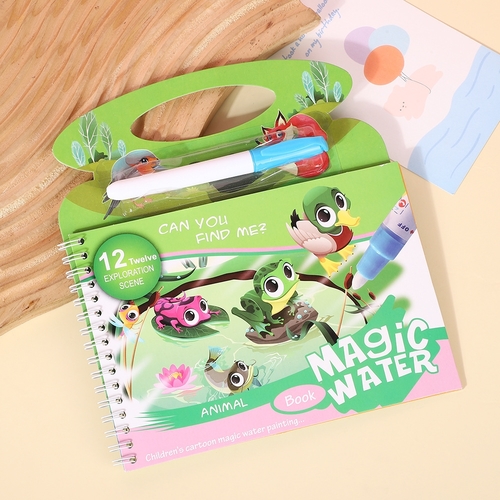 MAGIC WATER BOOK / ANIMAL U445 - Children's cartoon magic water painting