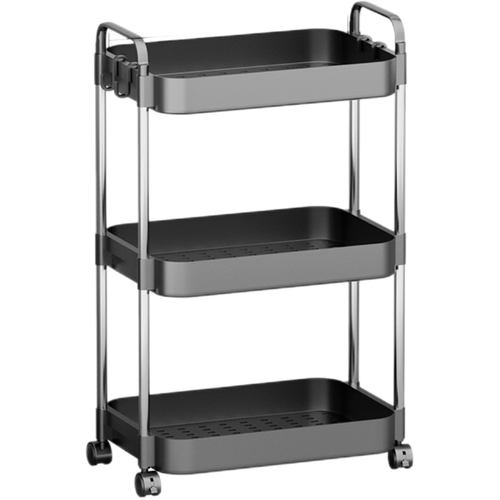 3-LAYER MOVABLE STORAGE RACK 39.5*25*63CM U420/U45 - MOVABLE STORAGE RACK 39.5*25*63CM
