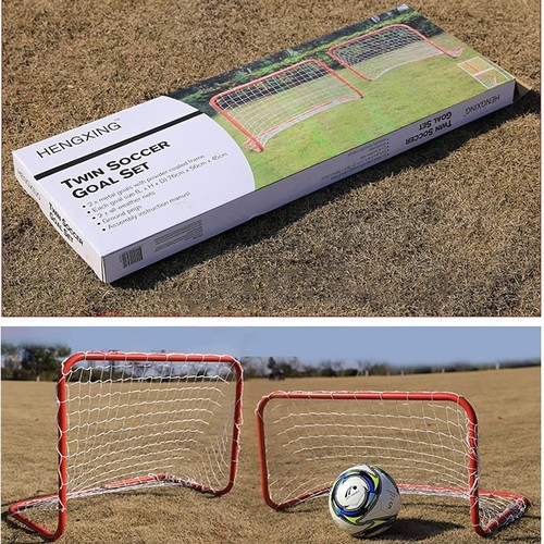 TWIN SOCCER GOAL SET VWY972 - *note:ball is not included