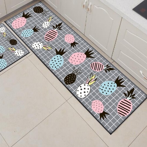 FLOOR MAT CARPET 120*40CM - PINEAPPLE F286 - FLOOR MAT CARPET 120*40CM - PINEAPPLE