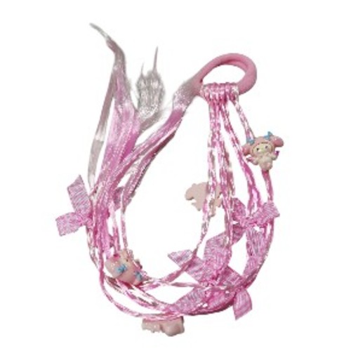 1-PIECE HAIR TIE / PINK S04 - COLOR:PINK MELODY
