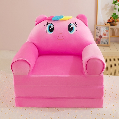 CHILDREN'S SOFA BED / UNICORN U105 - Pink unicorn