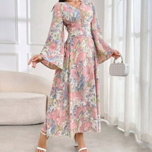 WOMEN'S PRINTED DRESS - K119 - Floral dress
