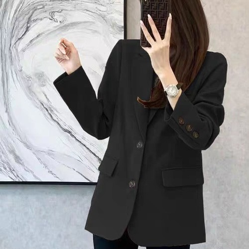 WOMEN'S COAT - BLACK U177 - Color black