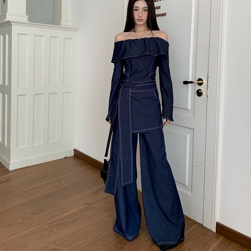 RETRO DENIM SUIT - U174 - Size: 2