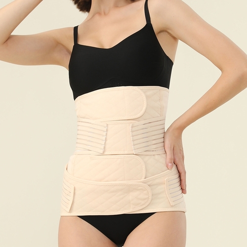 2-PIECE ABDOMINAL BINDER - BEIGE U179 - 2-PIECE ABDOMINAL BINDER
