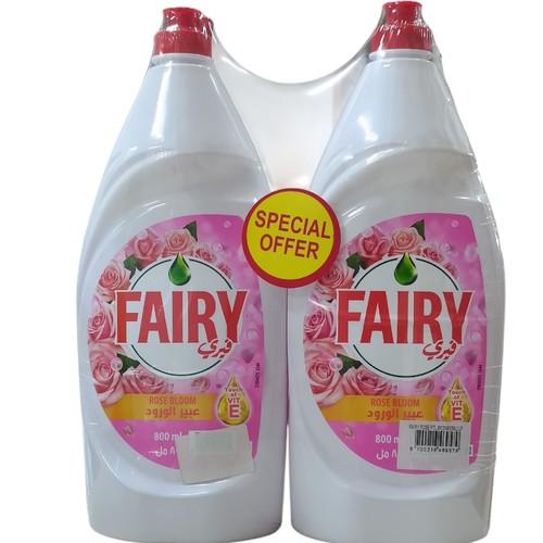 800mlx2 FAIRY ROSE BLOOM DISHWASHING LIQUID BO221 - 800mlx2 FAIRY ROSE BLOOM DISHWASHING LIQUID