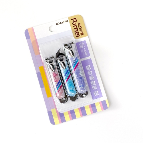 3-PIECE STAINLESS STEEL NAIL CLIPPERS - U125/A6570Z - 3-PIECE STAINLESS STEEL NAIL CLIPPERS