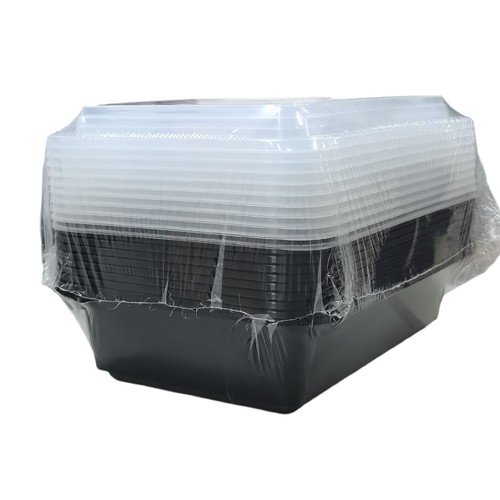 10-PIECE MICROWAVABLE CONTAINER WITH COVER-38 / MEDIUM BO225 - 10-PIECE MICROWAVABLE CONTAINER WITH COVER-38 / MEDIUM  LENGHT 23 CM WIDTH : 15 CM