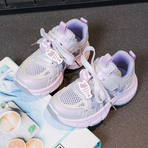 GIRL'S RUBBER SHOES / PURPLE K109 - Color: gray purple