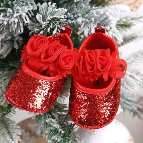 BABY GIRL SHOES / K105C - Color: red - 12 to 18 months