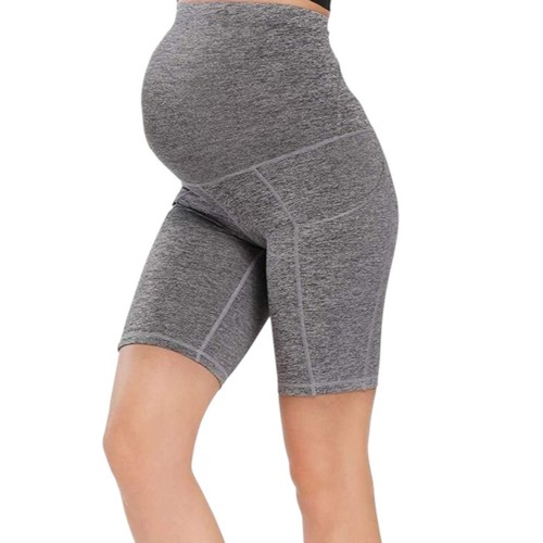 MATERNITY LEGGINGS-SHORT LENGTH / GRAY S802 - Colo: gray