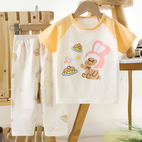 GIRL'S PAJAMA SET - S809A - Tshirt and pants set