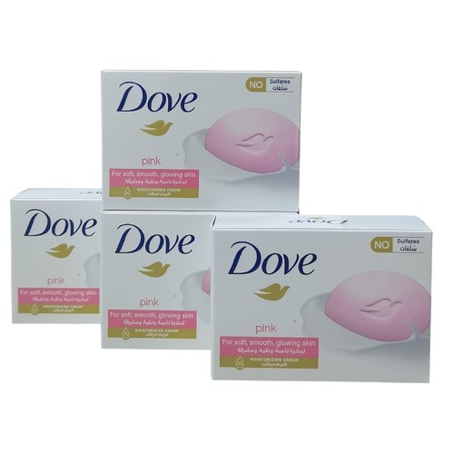 4-PIECE 125G DOVE PINK SOAP - BO231 - Pink-for soft, smooth, glowing skin