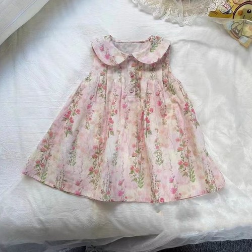 GIRL'S FLORAL DRESS - S880 - GIRL'S PRINCESS DRESS COLOR: FLORAL