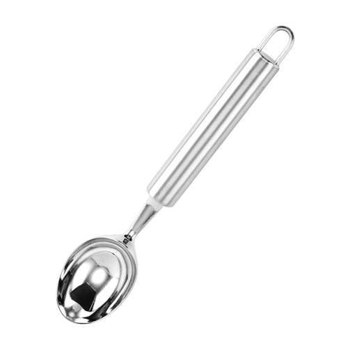 STAINLESS STEEL ICE CREAM SPOON / OVAL S76 - STAINLESS STEEL ICE CREAM SPOON / OVAL