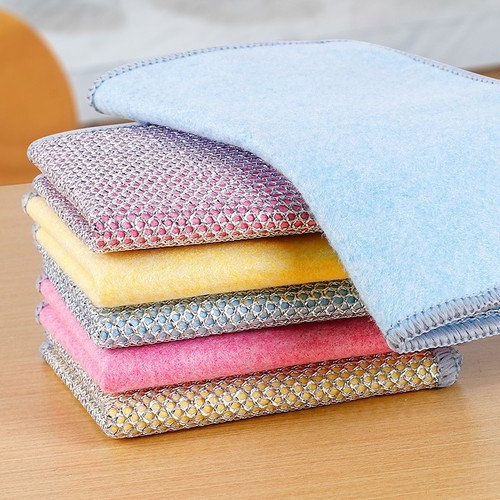 20-PIECES SINGLE LAYER STEEL WIRE DISHWASHING CLOTH / U121 - 20pcs in pack - mix color