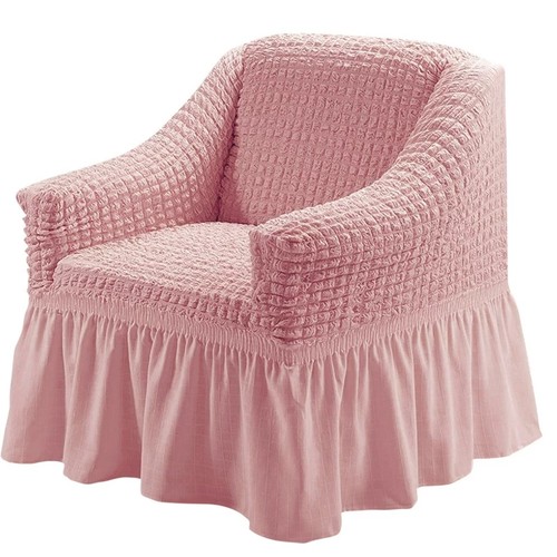 ELASTIC SOFA COVER SINGLE SEAT 90-140CM SKIRT STYLE - S790/S763 - ELASTIC STRETCH SLIPCOVER FOR SEAT HOME TEXTILE-STRETCH SKIRT SOFA COVER.  SINGLE SEAT : 90-140CM