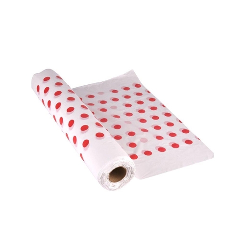 4KG TABLE SHEET 100X120 POLKA-DOT PRINT BO238 - Plastic cover for dining table