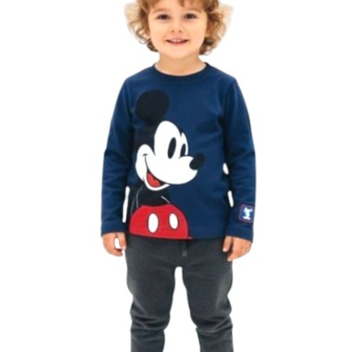 MICKEY SWEATSHIRT - AW21LLMM3 - Color: blue Character: Mikey mouse