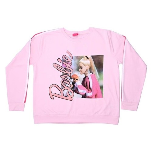 WOMEN'S BARBIE PAJAMA SET - HM22LGF-28/HM22LGF-29 - Sweatshirt and pants