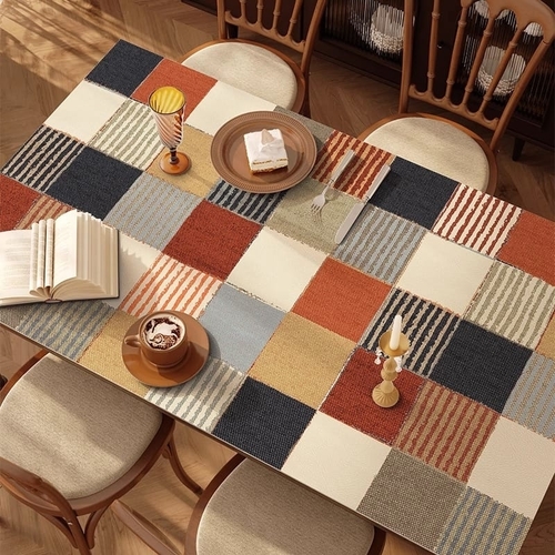 RECTANGULAR DINING PLACEMAT WATERPROOF HEAT INSULATION PVC MATERIAL 120*60CM F333-7