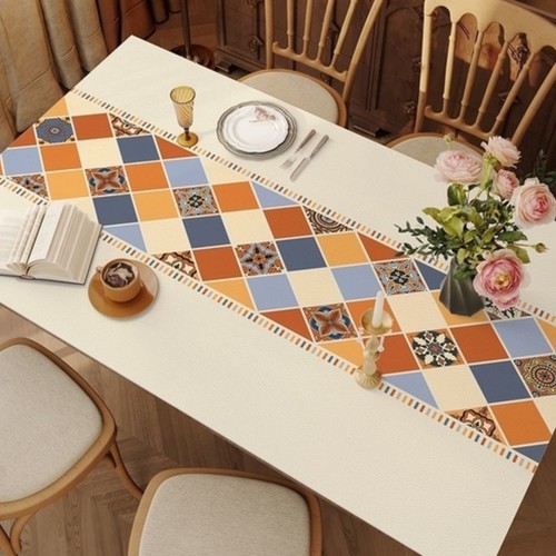 RECTANGULAR DINING PLACEMAT WATERPROOF HEAT INSULATION PVC MATERIAL 120*60CM F333-8