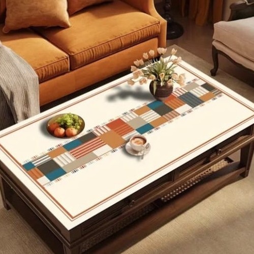 RECTANGULAR PLACEMAT WATERPROOF HEAT INSULATION PVC MATERIAL 100*50CM F333-9 - For dining table/coffee table