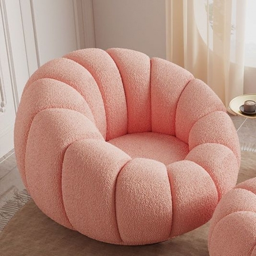 PUMPKIN BEANBAG COUCH 80x80x50CM  - PINK F312/U324 - Color:pink Material : cotton -bean bag filler