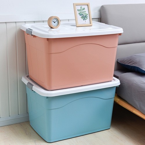 MOVABLE STORAGE BOX 53x40x31.5 - MEDIUM U229 - Actual size with wheels and cover : 53x40x31.5CM