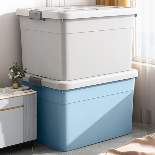 MOVABLE STORAGE BOX 60X45X36CM - LARGE U229 - Actual size with wheels and cover: 60X45X36CM