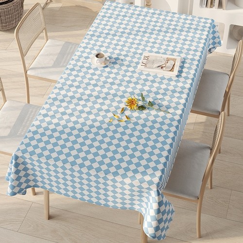 140*180CM WATERPROOF TABLECLOTH  / BLUE S635 - 140*180CM WATERPROOF TABLECLOTH  / BLUE