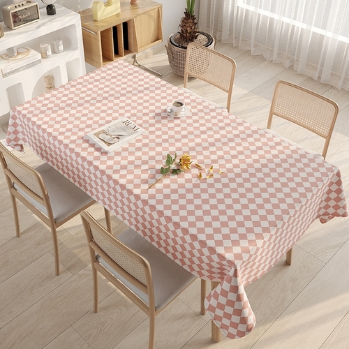 140*180CM WATERPROOF TABLECLOTH  / PINK S635 - 140*180CM WATERPROOF TABLECLOTH  / PINK