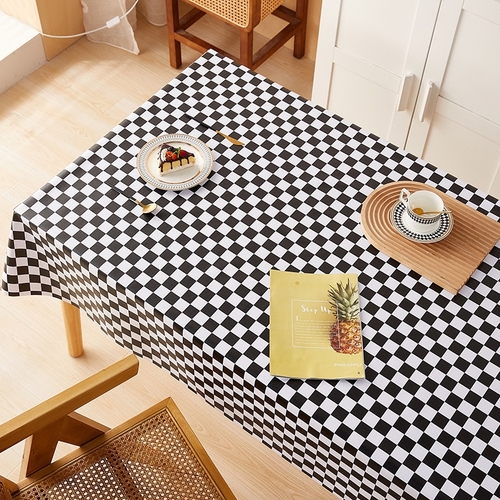 140*200CM WATERPROOF TABLECLOTH  / BLACK S635 - 140*200CM WATERPROOF TABLECLOTH  / BLACK