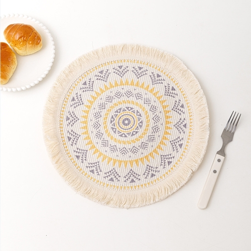BOHEMIAN COTTON THREAD PLACEMAT 34CM / S144C - BOHEMIAN COTTON THREAD PLACEMAT 34CM