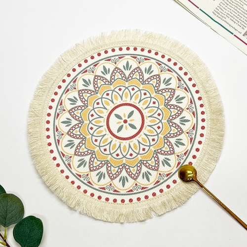 BOHEMIAN COTTON THREAD PLACEMAT 34CM / S144E - BOHEMIAN COTTON THREAD PLACEMAT 34CM