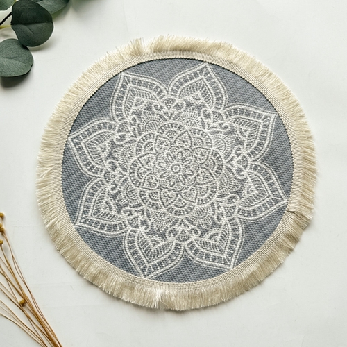 BOHEMIAN COTTON THREAD PLACEMAT 34CM / S144G - BOHEMIAN COTTON THREAD PLACEMAT 34CM