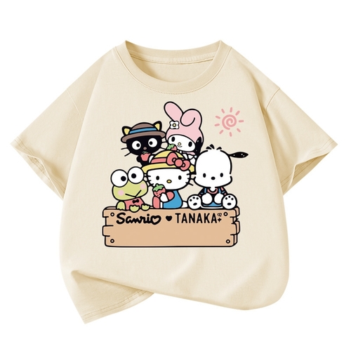 SANRIO TAKANA COTTON T-SHIRT / YELLOW  S199 - Cotton tshirt