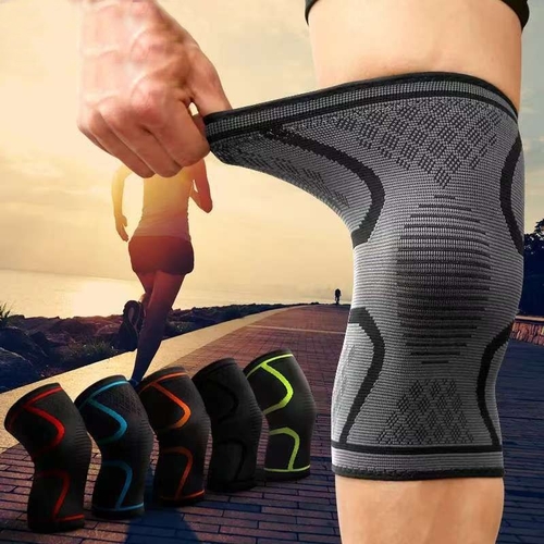 COMPRESSION KNEE BRACE / GRAY U397 - Gray-black