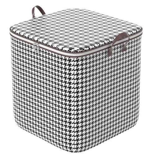 210L STORAGE BAG 60X50X70CM / CHECKERED U395 - Checkered black-white