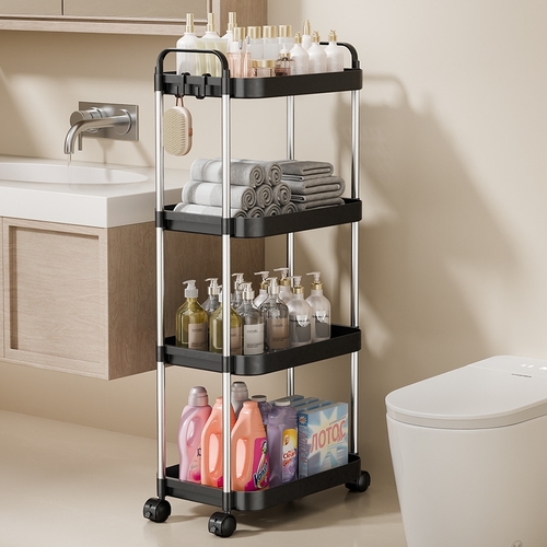 4-LAYER MOVABLE STORAGE RACK 39.5*25*88CM - U420/U45 - MOVABLE STORAGE RACK 39.5*25*88CM