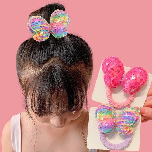GIRL’S SEQUINED BUTTERFLY PONYTAIL / S63 - BUTTERFLY PONYTAIL