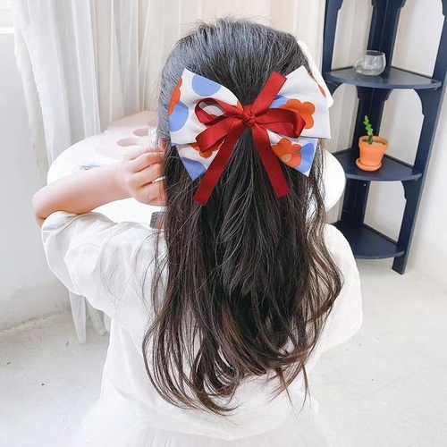 BOWKNOT HAIR CLIP / U208D - Girl's bowknot hair clip