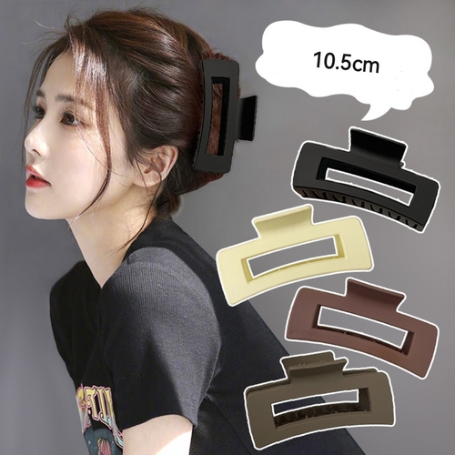 MATTE RECTANGLE CLAW CLIP / U227E - Rectangular shape - color matte